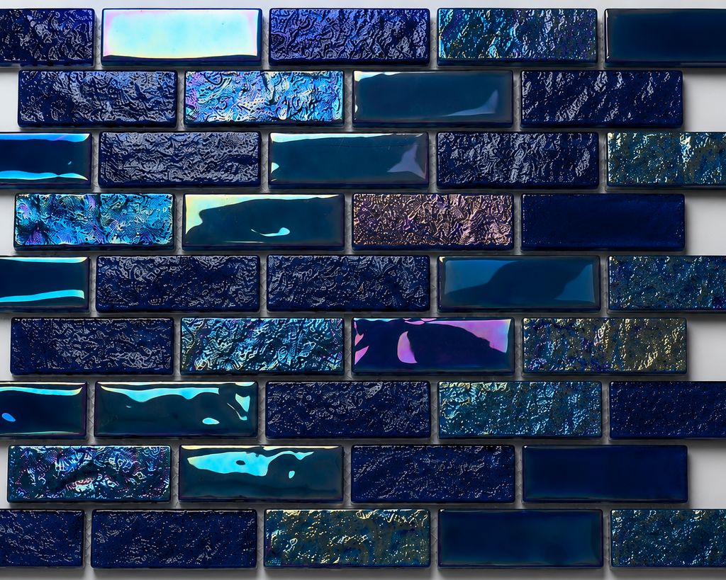 Conversation View Iridescent Purple Pool Mosaic